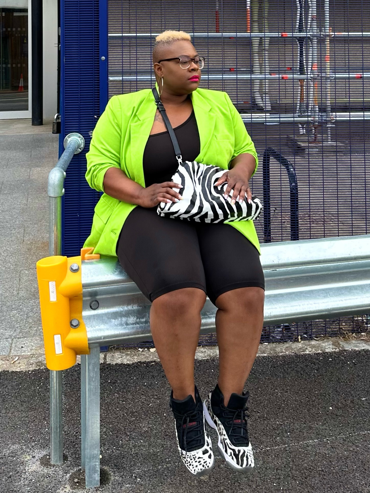 Hi There! 
Are you following me on Instagram? You should be! I’m @my_aura_style

I pretty much have my uniform down to a science when attending concerts: Something Bodycon, An Oversized Topper, Sneakers &  Bold Lip. Therefore, this is what I wore to the SZA concert in London during Juneteenth Weekend. 

#LTKeurope #LTKcurves #LTKtravel