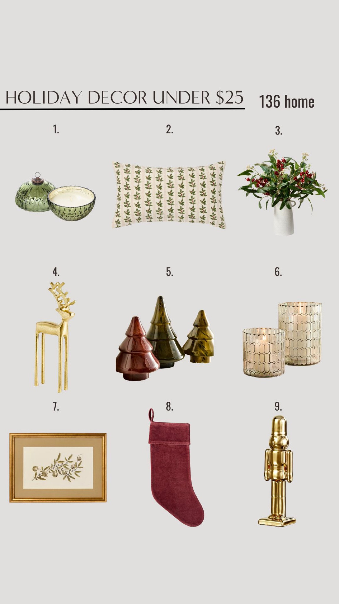 Holiday Decor Under $25 #homedecor #holidaydecor #christmasdecor #drcor #holiday #christmas 

#LTKhome #LTKfindsunder50 #LTKSeasonal