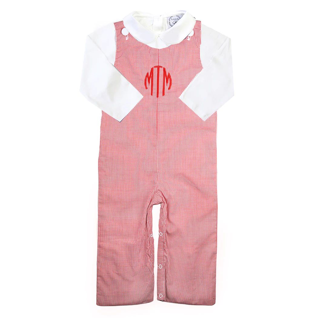 Cupid Red Gingham Longall | The Bella Bean