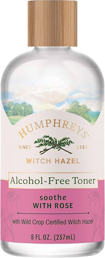 Humphreys Soothe Witch Hazel with Rose Alcohol-Free Toner, Clear, 8 Oz ( Pack of 1) | Amazon (US)