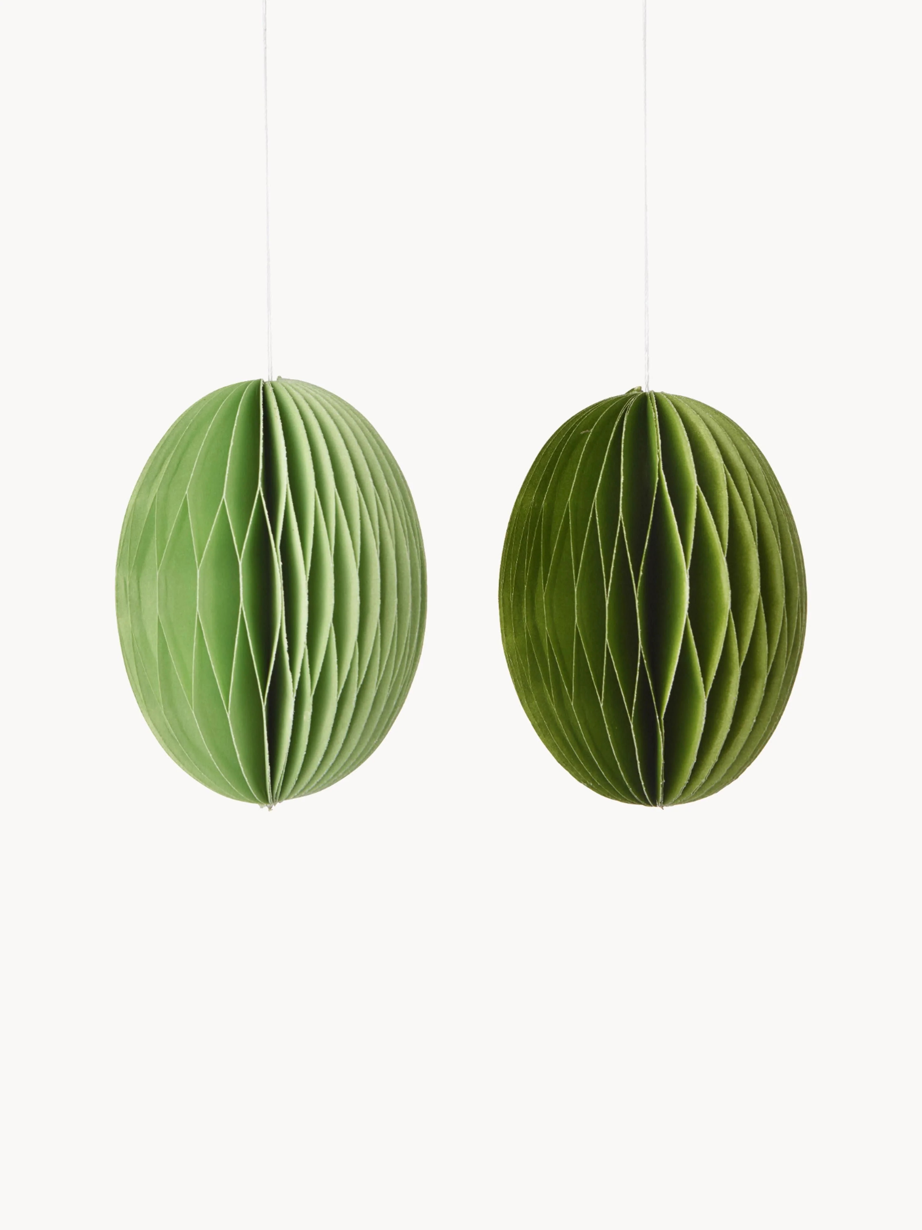 Handgefertigte Oster-Deko-Anhänger Honeycomb,  2er-Set | Westwing EU