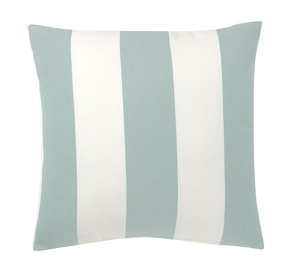 Sunbrella\u00ae Awning Striped Outdoor Pillow | Pottery Barn (US)