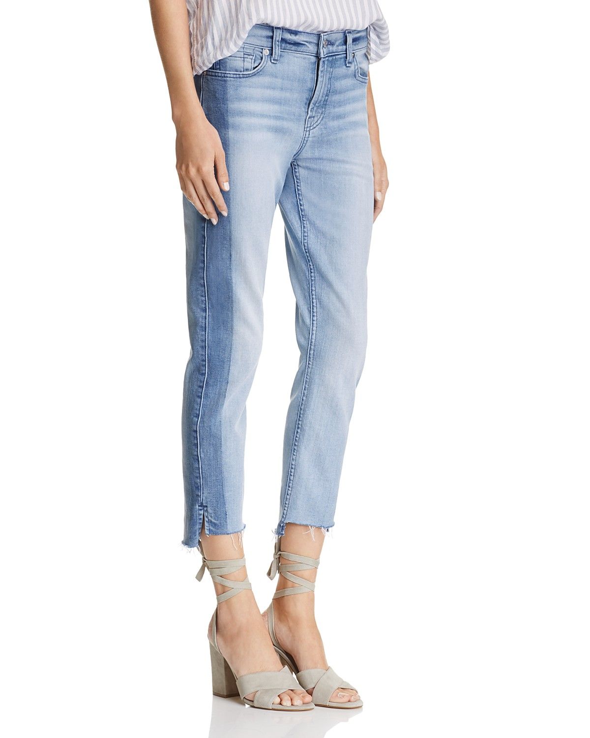 7 For All Mankind Roxanne Shadow Seam Ankle Jeans - 100% Exclusive | Bloomingdale's (US)