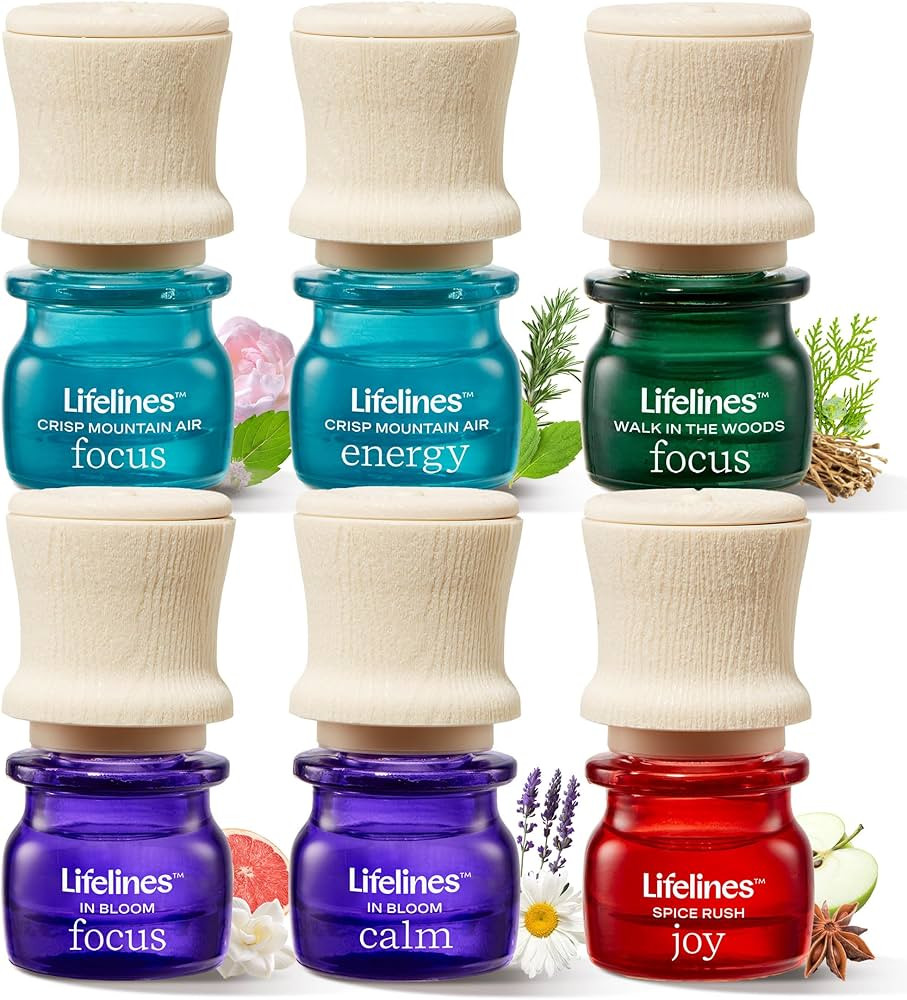 Lifelines Essential Oil Blends, 6-Pack Bright Botanicals Set - Blended Essential Oils with Precis... | Amazon (US)