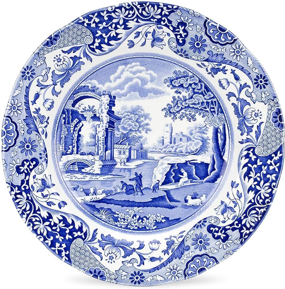 Spode Blue Italian Dinner Plate | Dinner, Salad, Pasta, and Appetizer Plate | 10.5 Inch | Fine Ea... | Amazon (US)