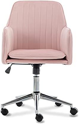 Hironpal Pink Velvet Office Chair Ergonomic Desk Chair Executive Chair Computer Chair for Home Of... | Amazon (UK)