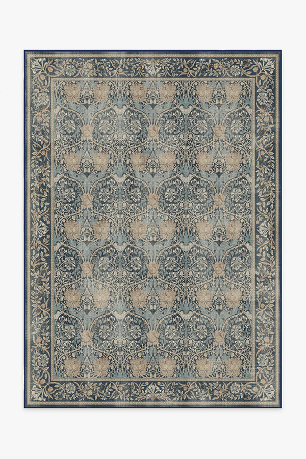 Honeysuckle & Tulip Dark Wood Rug | Ruggable
