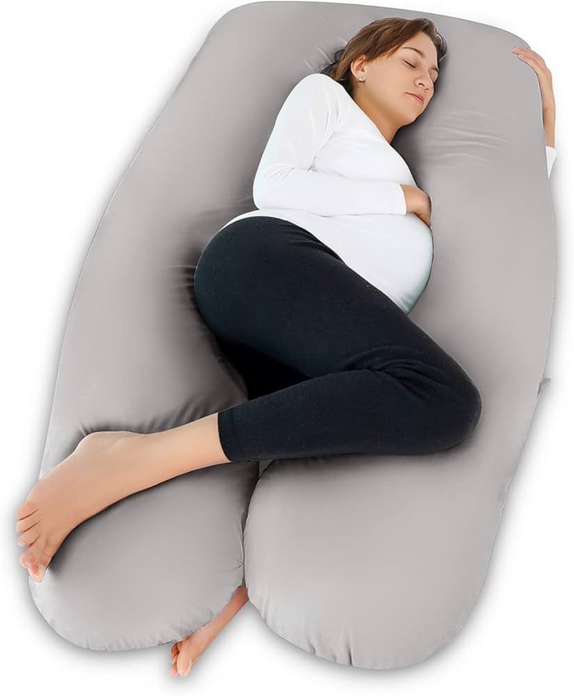 Meiz Pregnancy Pillow, Cooling Silky Pregnancy Pillows for Sleeping, Maternity Body Pillow for Pr... | Amazon (US)