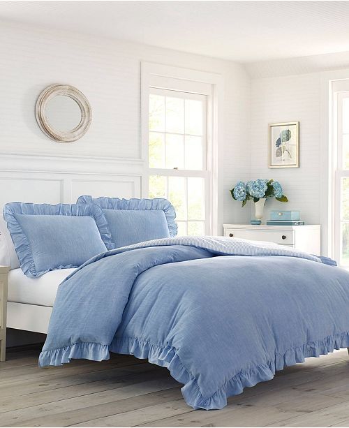 Adley Blue Duvet Cover Set, Full/Queen | Macys (US)