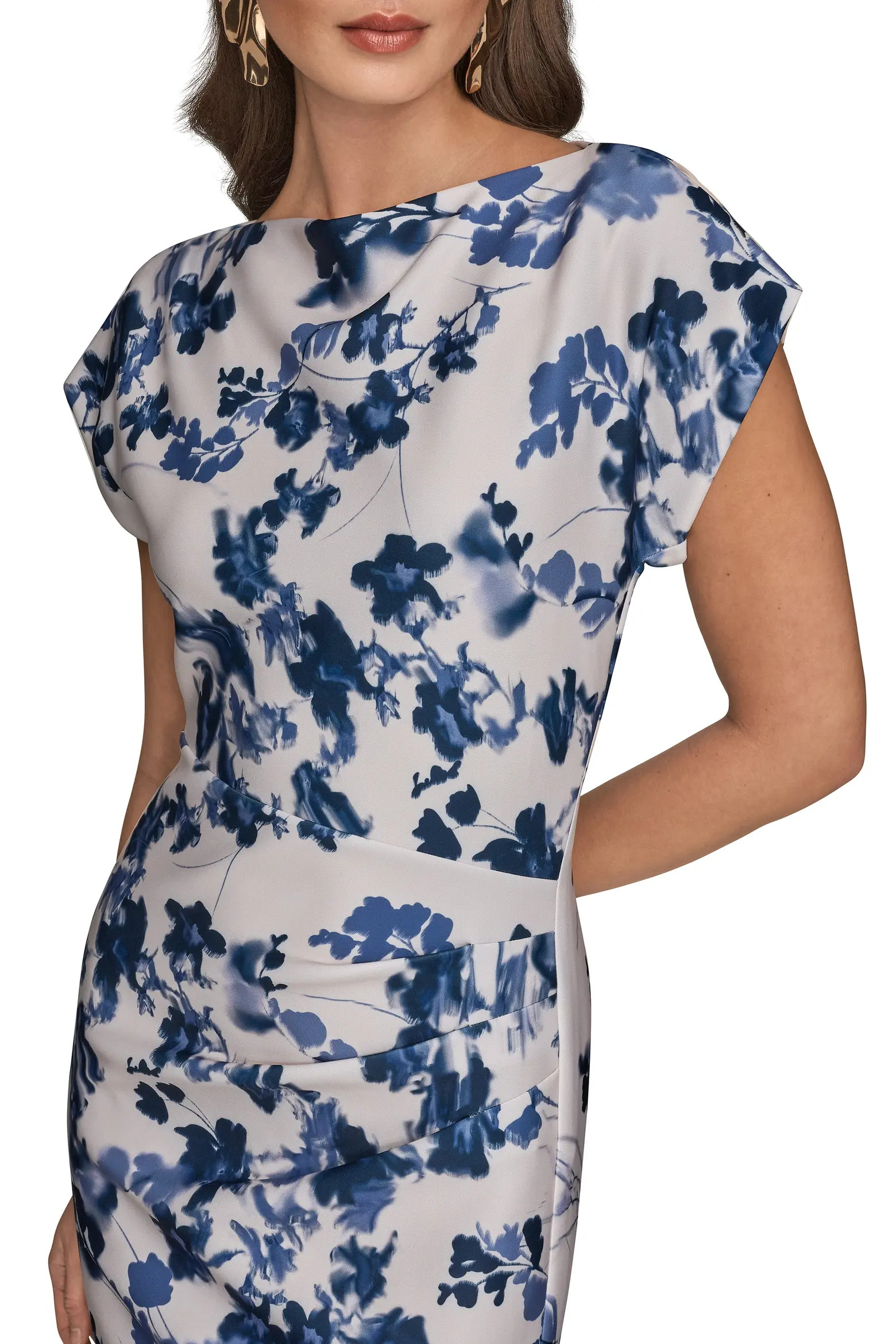 Donna Karan New York Floral Sheath Midi Dress (Women) | Nordstrom | Nordstrom