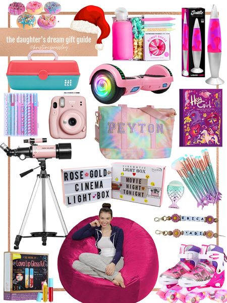 Daughters gift card. Teenage girl gift guide. Young girl gift guide. Tween gifts. Girly girl gifts. Sporty girl gifts. Unique children’s gifts. Hover board. Children’s journal. Makeup kit. Personalized girl gift. Roller blades. Girls room Decor.

#LTKHoliday #LTKkids #LTKhome