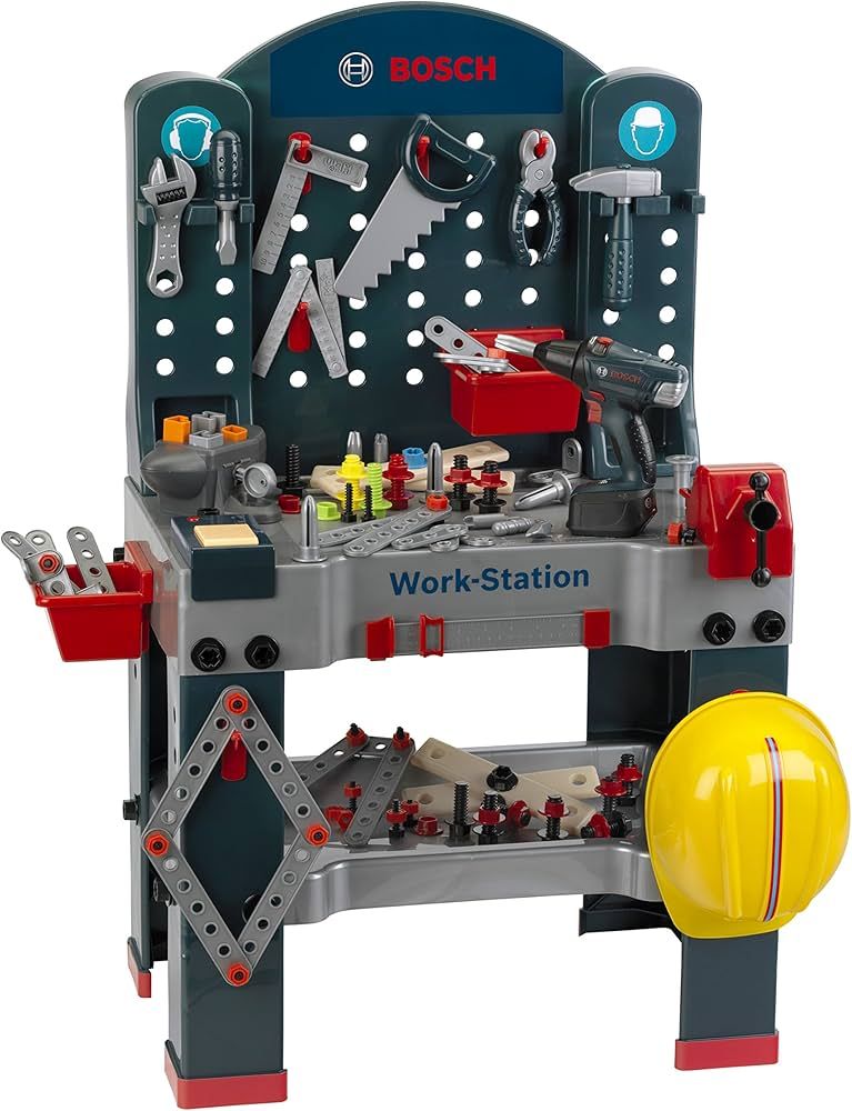 Theo Klein - Bosch Workstation Workbench Premium Toys for Kids Ages 3 Years & Up | Amazon (US)