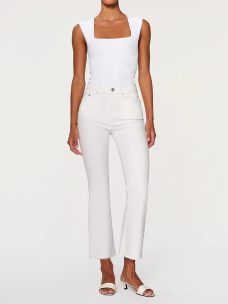 Bridget Boot High Rise Instasculpt™ Crop Jeans | White | DL 1961 Women