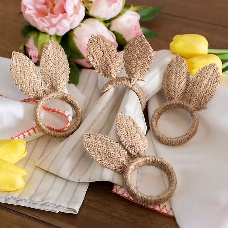 Bunny Ears Napkin Holders, Set of 4 | Kirkland's Home