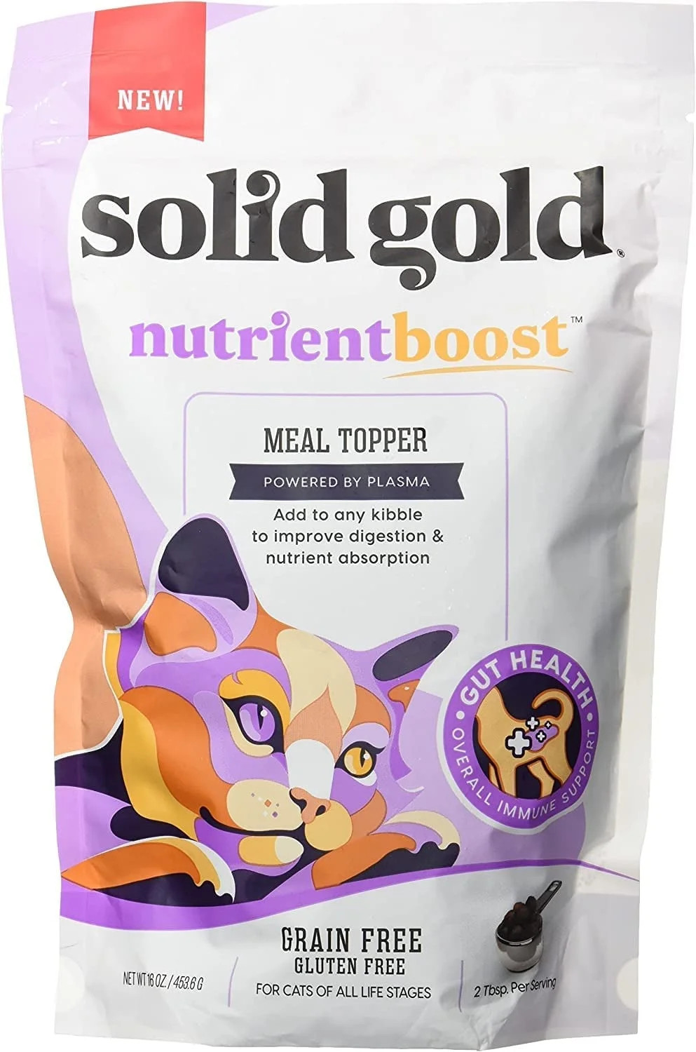 Solid Gold NutrientBoost Meal Topper for Cats - Plasma Infused Grain Free Food Topper Rich in Vit... | Walmart (US)