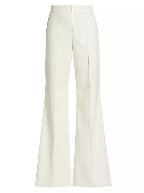 Dylan Faux Leather Flare Trousers | Saks Fifth Avenue