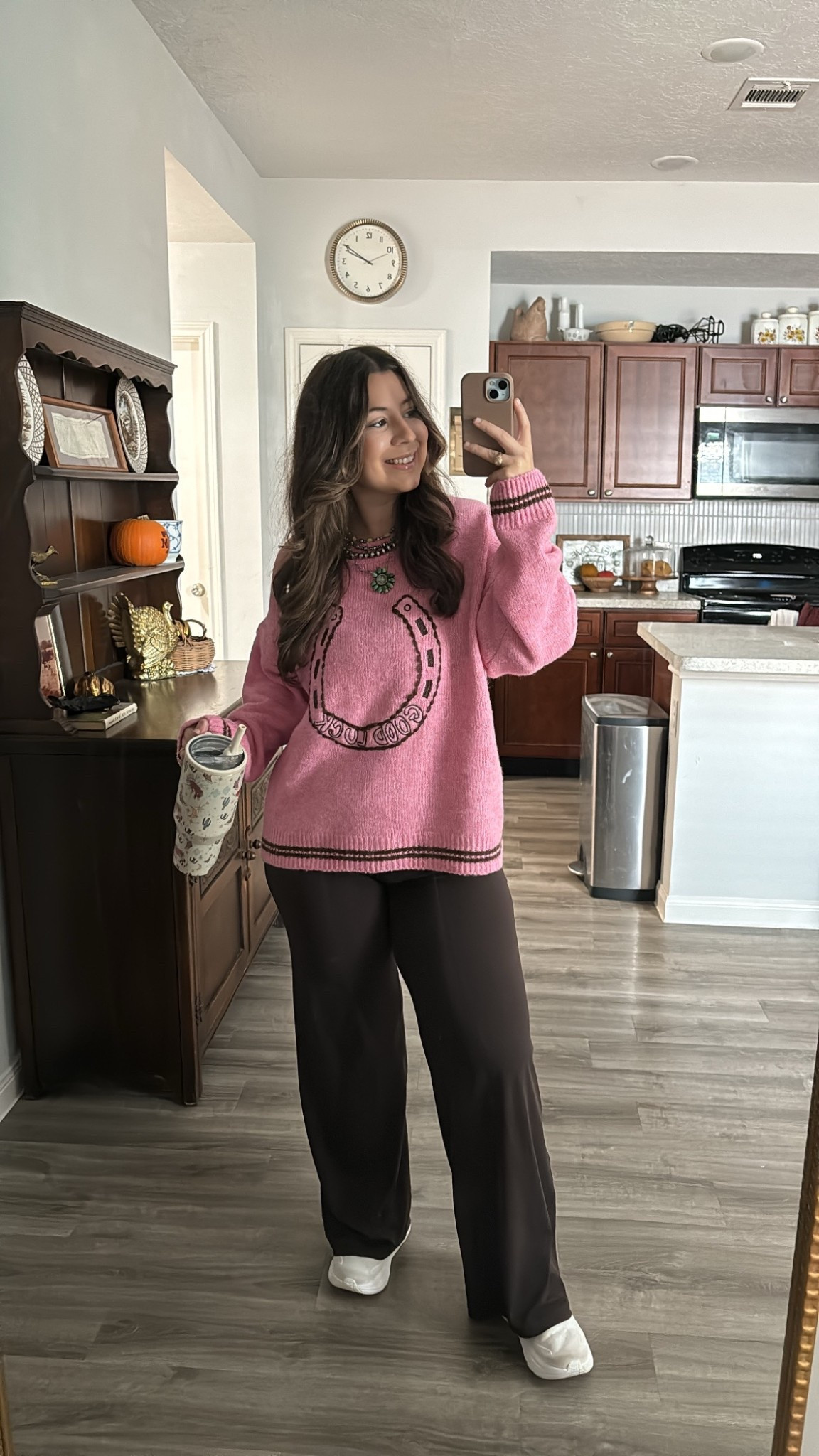 casual OOTD! no link for sweater. pants are size medium! shoes fit TTS  

#LTKActive #LTKSeasonal #LTKFindsUnder100