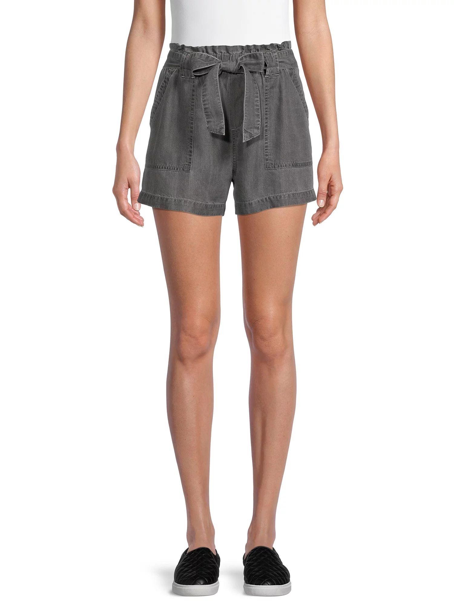 Time and Tru Women's Belted Utility Shorts | Walmart (US)