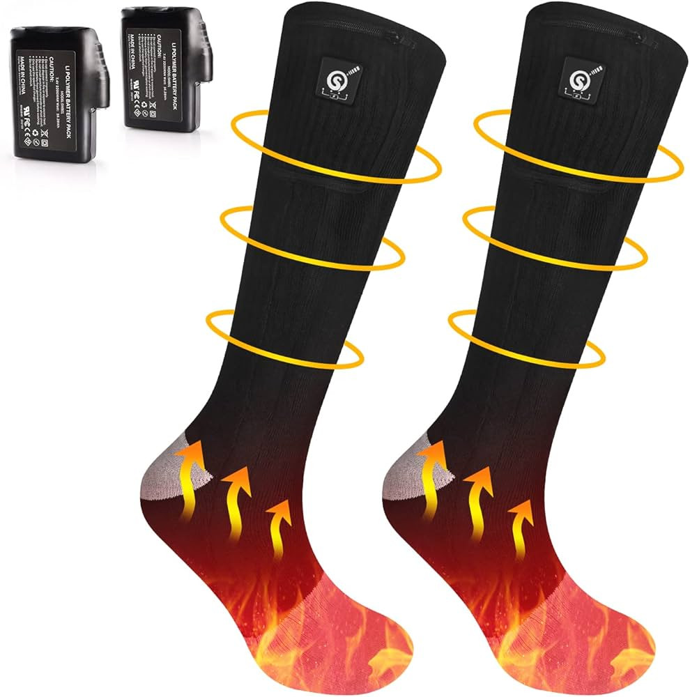 SAVIOR HEAT Heated Socks for Women and Men, 7.4v Rechargeable Battery Operated Socks Electric Hea... | Amazon (US)