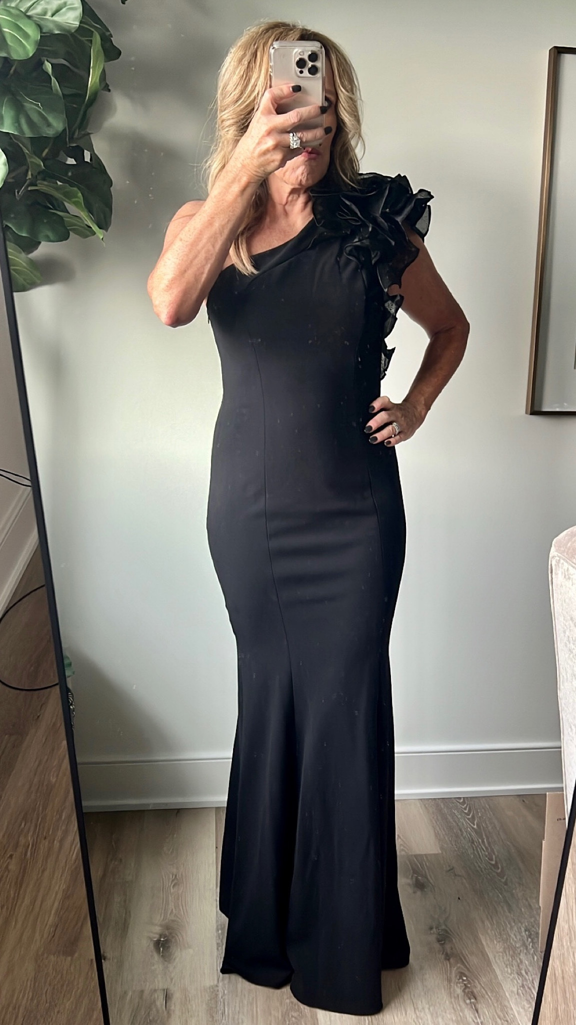Mother of the bride dress, mother of the groom dress, mother of the bride gown, black evening gown,  black one shoulder dress, one shoulder gown, flattering black dress m, mob dress, mog dress 

#LTKSeasonal #LTKover40 #LTKwedding
