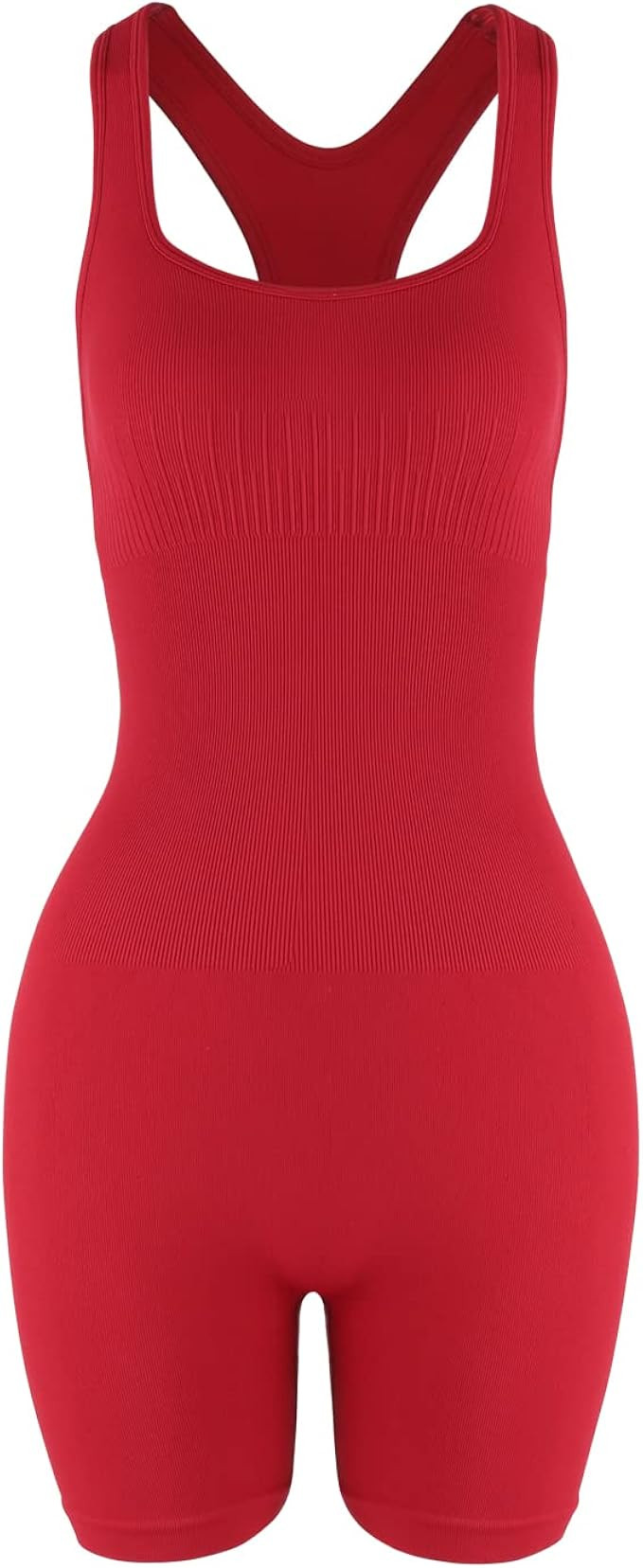 AUROLA Power Romper for Women Workout Yoga Gym Seamless One Piece Racerback Jumpsuit Tummy Contro... | Amazon (US)