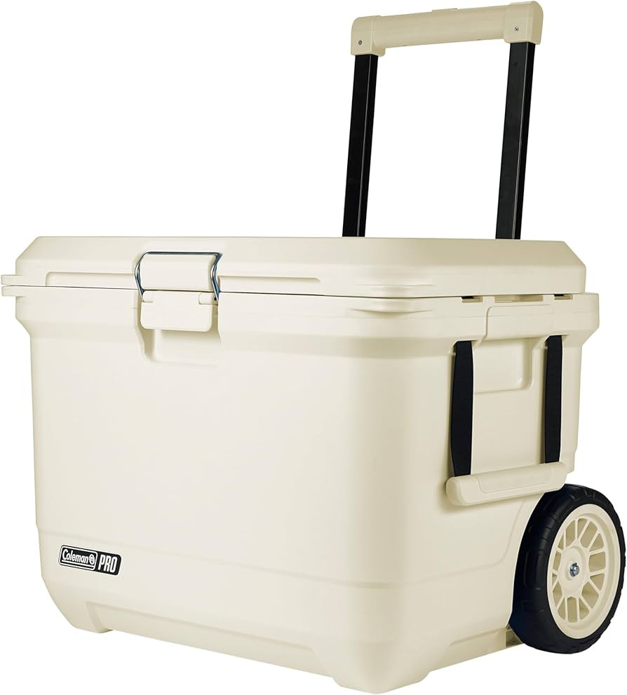 Coleman Pro Heavy-Duty 55qt Wheeled Ultra-Light Premium Hard Cooler, Extra-Thick Insulation Keeps... | Amazon (US)