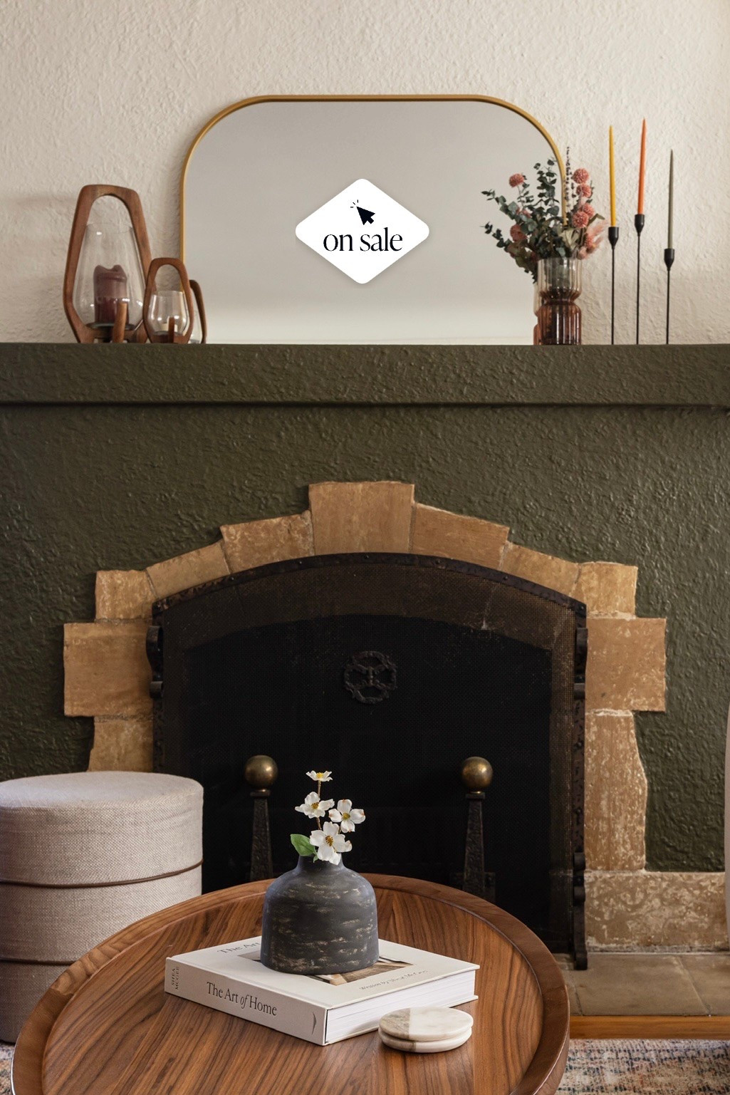 This over the mantel gold mirror is not only back in stock but also on SALE! It has great reviews and is a dupe for the Crate & Barrel version.

#LTKHome #LTKSaleAlert