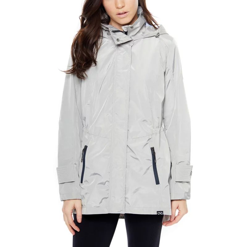 Be Boundless Women’s Hooded Anorak Full Zip Rain Parka Jacket Gray, Large - Women's Rainwear at Acad | Academy Sports + Outdoors