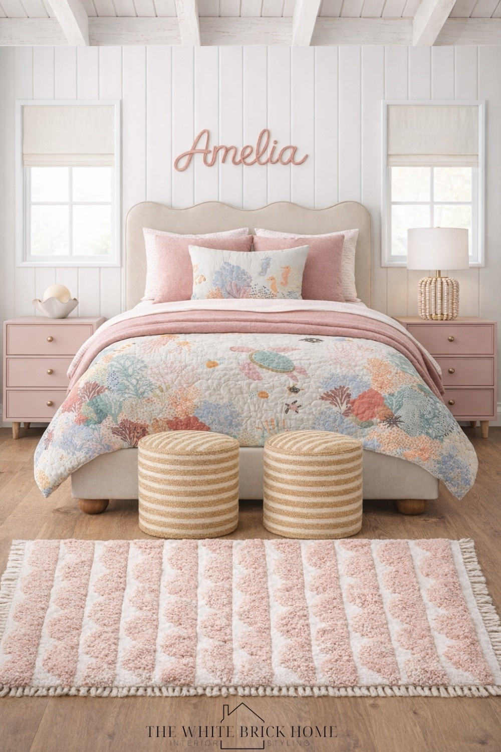 A cute coastal bedding idea for a sweet, colorful moment in a girls bedroom! 
❤️❤️
Girls room, girls bedroom, kids room, kids bedroom, girls room bedding, girls room decor, girls room bed, girls room rug, girls room ideas, home decor, girls room pink, under the sea girls room, coastal girls room, mermaid girls room, girls room furniture,
Girls room ideas, home decor, home design, girls room bedding, girls room lighting, table lamp, bedside lamp, girls room rug, pink girls room, pink bedroom, girls room design, crate and kids, wayfair, pottery barn kids 


#LTKHome #LTKKids #LTKSaleAlert