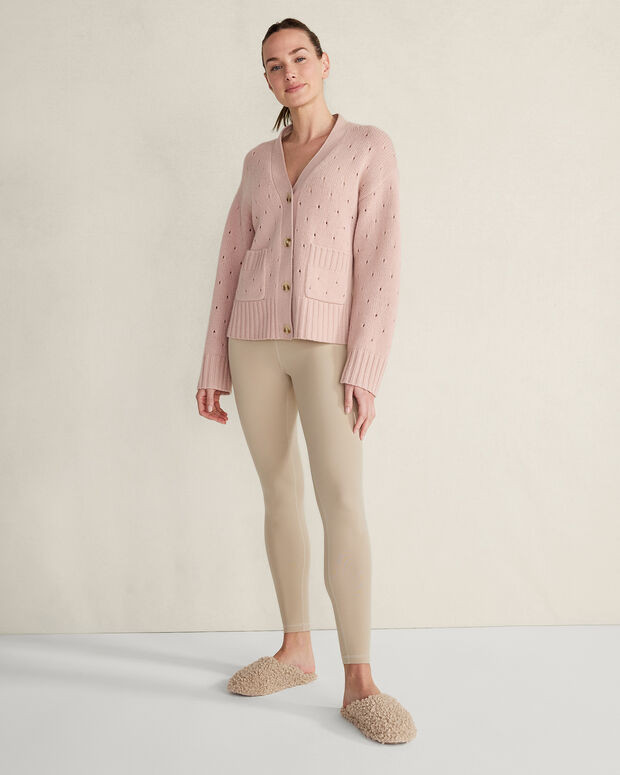 Cashmere Pointelle Cardigan | Talbots