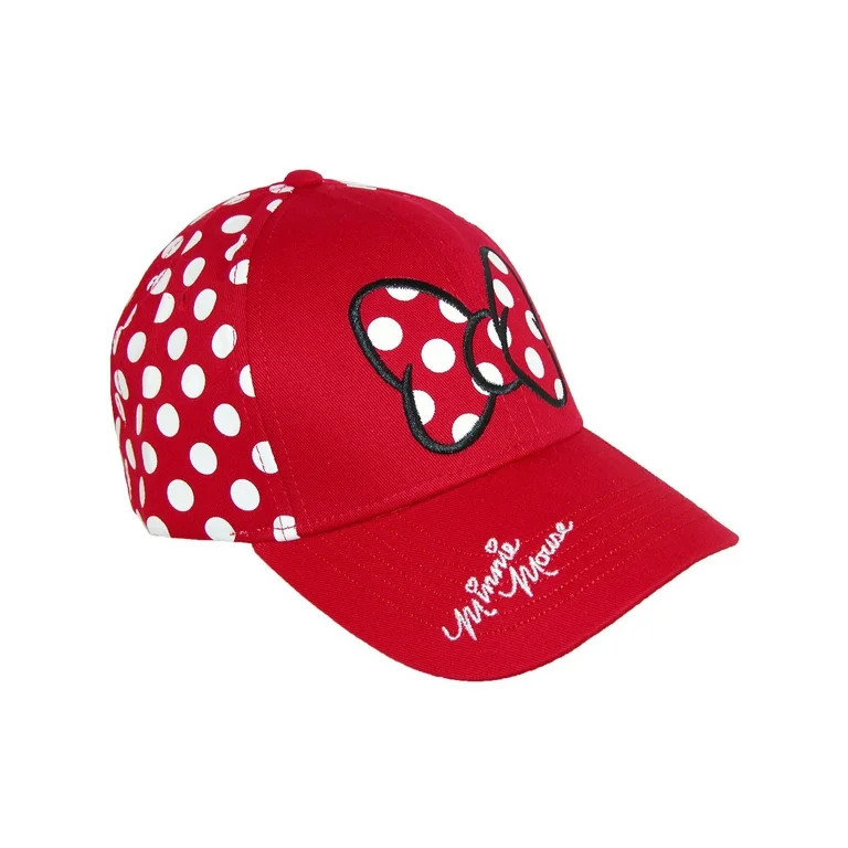 Adult Baseball Hat Minnie Dots, Red White | Walmart (US)