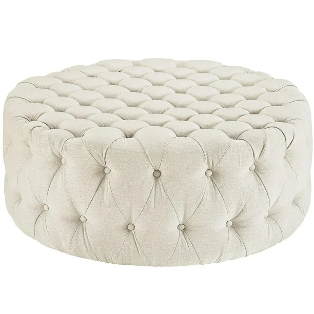 Modway Amour Round Upholstered Ottoman, Multiple Colors - Walmart.com | Walmart (US)