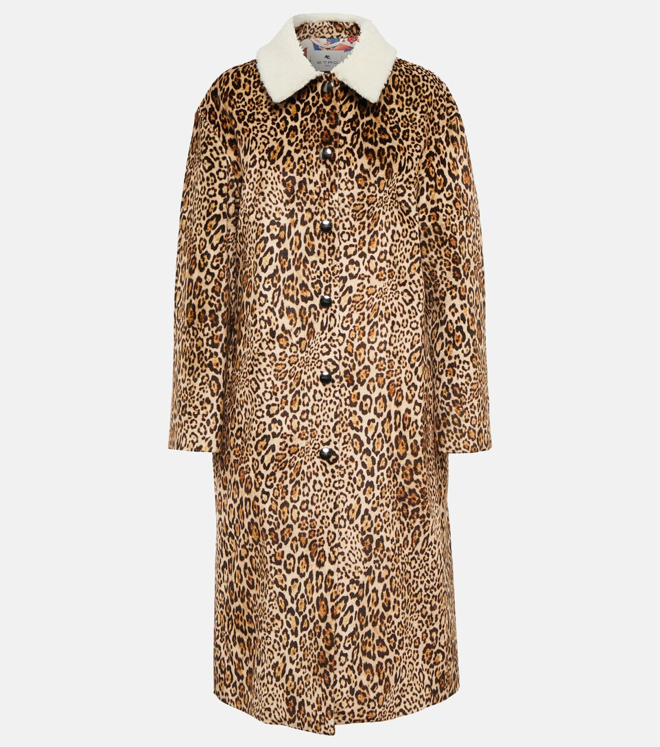 Leopard-print velvet coat | Mytheresa (US/CA)