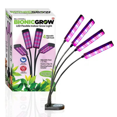 Bell + Howell Bionic Grow Led Flexible Indoor Grow Light With 4 Adjustable Light Heads | Wayfair Professional