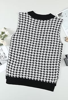 Selowin Women's Sweater Vest V Neck Cable Knit Sweaters Loose Pullover Top | Amazon (US)