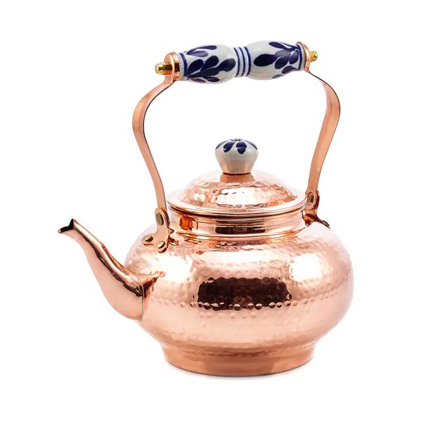 Old Dutch Solid Copper 2 qt. Tea Kettle with Ceramic Handle | Bed Bath & Beyond