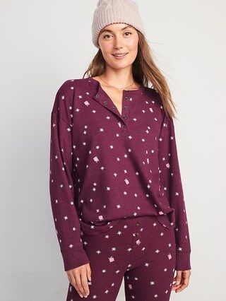 Thermal Henley Pajama Top for Women | Old Navy (US)
