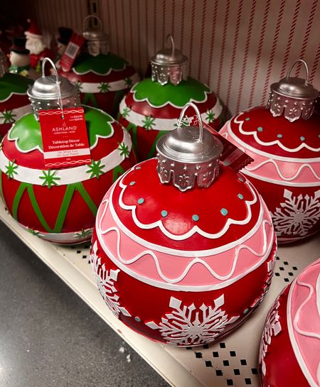 Loving these tabletop Christmas ornaments from Michaels! Super fun color combinations. 

#LTKHoliday #LTKhome #LTKSeasonal