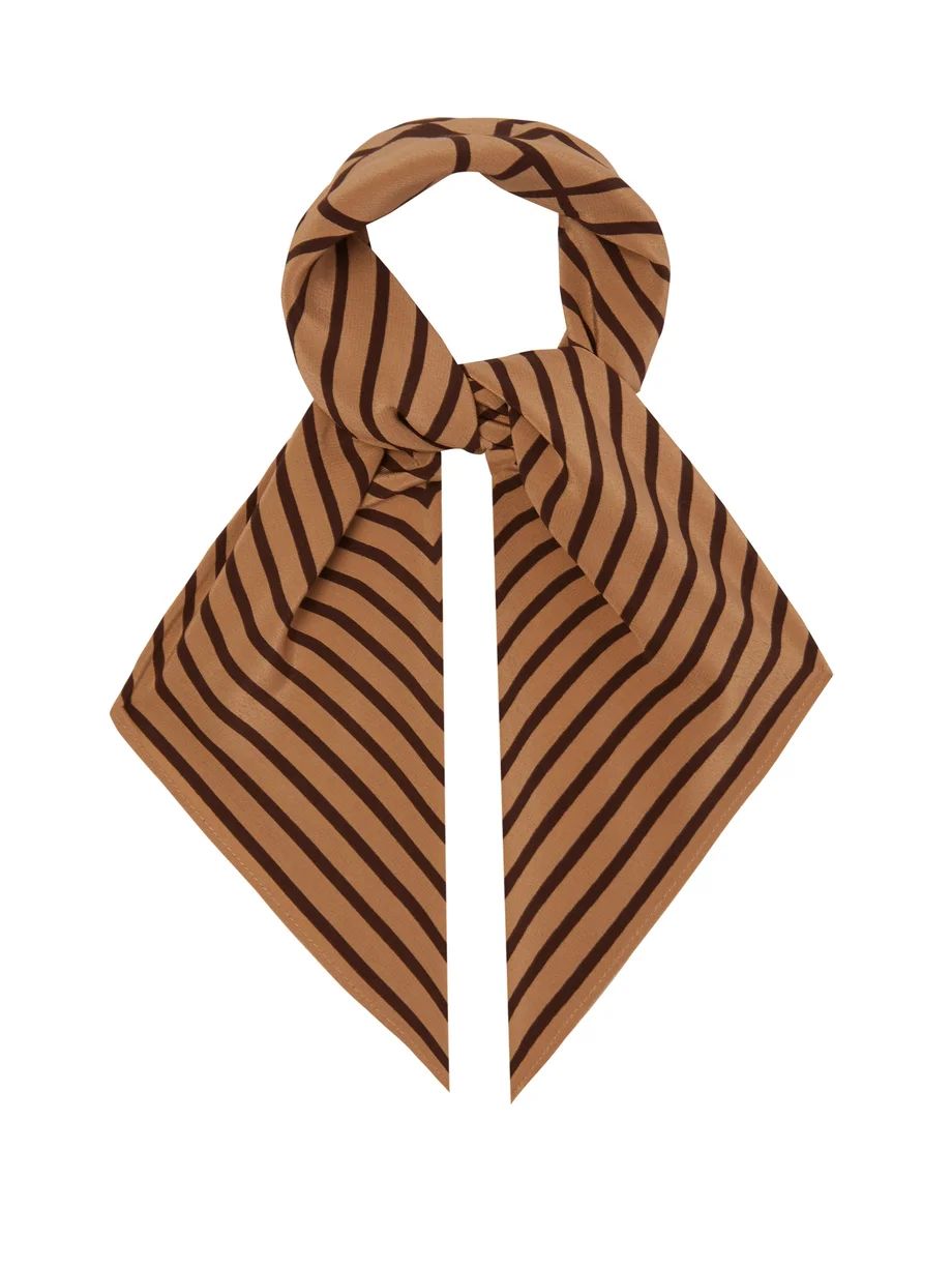 Monogram-print silk scarf | Totême | Matches (US)
