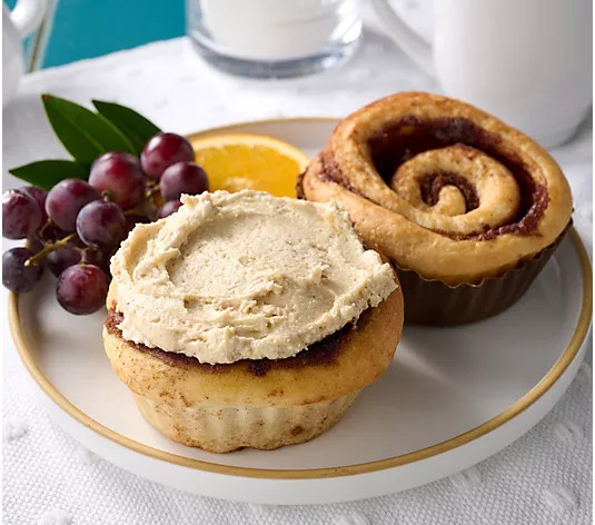 CinnaMom Bakery (9) 6.5 oz Cinnamon Rolls with Choice of Frosting - QVC.com | QVC
