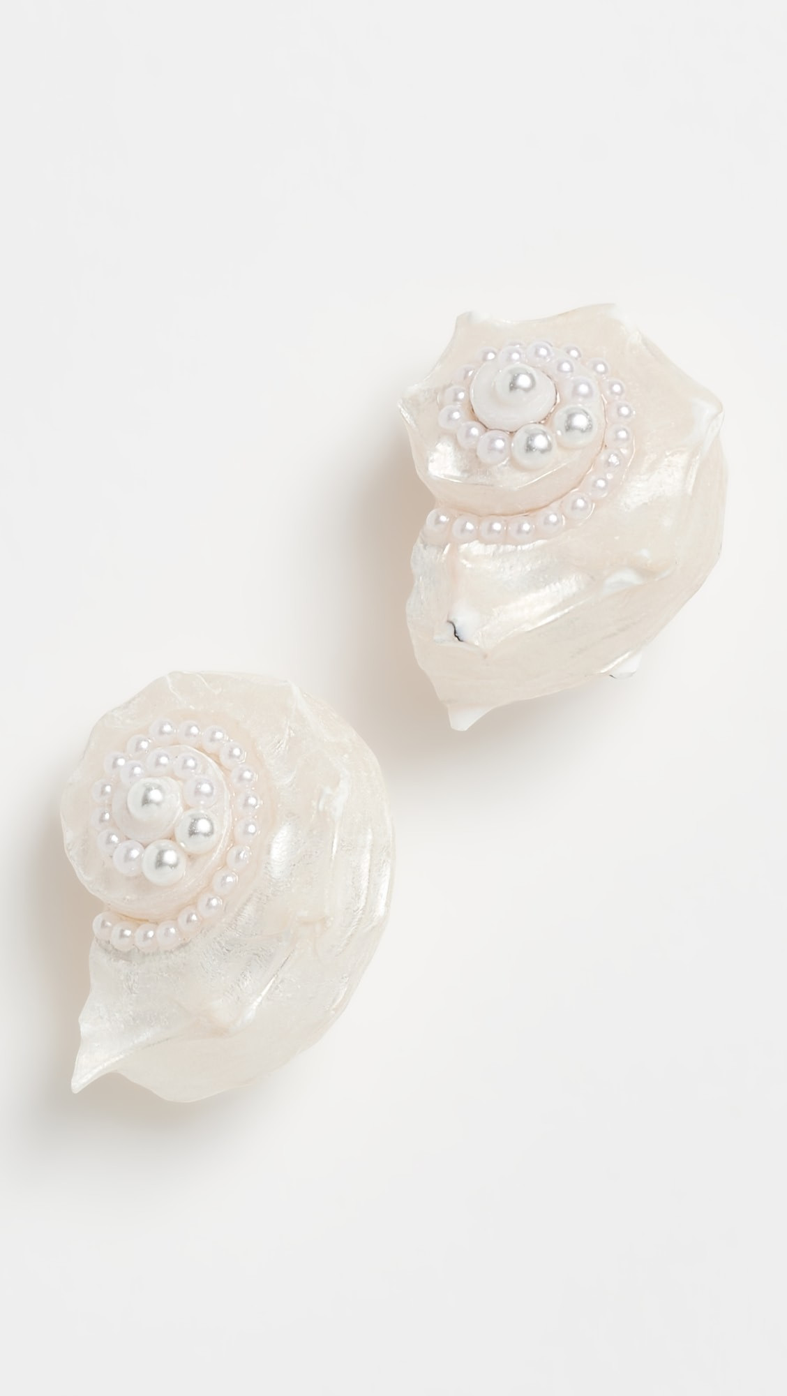 Santana Shell Statement Stud Earrings | Shopbop