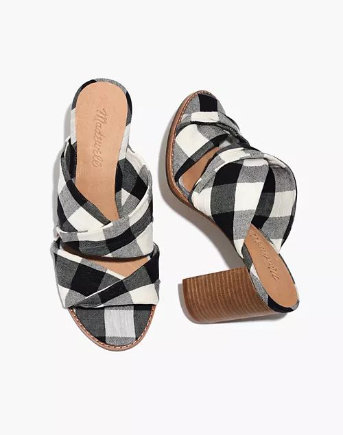 The Alexandria Mule in Gingham Check | Madewell