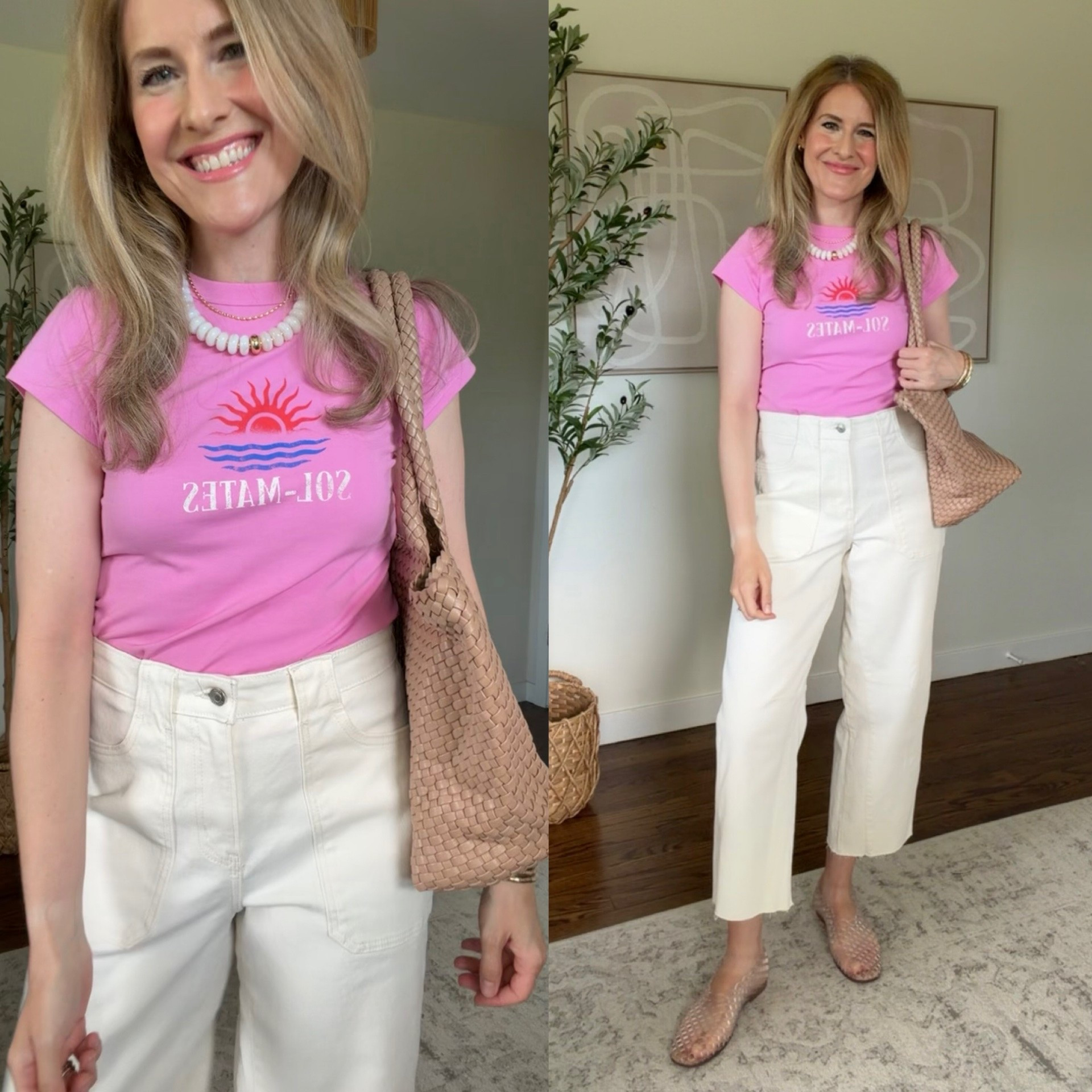 Walmart tee $6! Love the Sol-Mates graphic. Just like J.Crew’s perfect fit crewneck. I’m in a medium. And I love these jeans! Got my tts 6. #walmartfashion

#LTKOver40