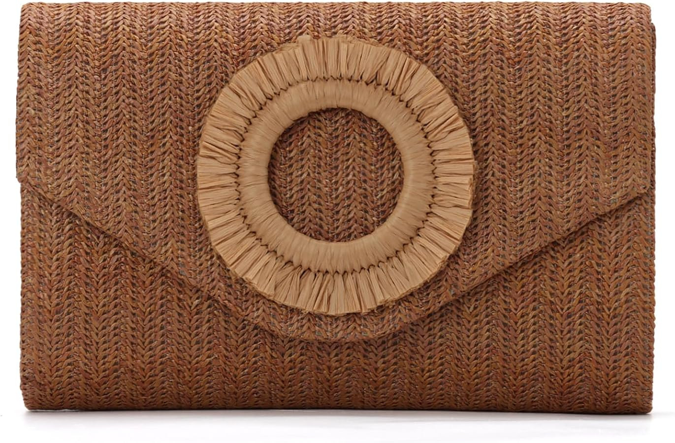 GOKTOW Straw Clutch Purse Rattan Summer Woven Beach Handbags for Women Wedding Vacation Travel Pa... | Amazon (US)