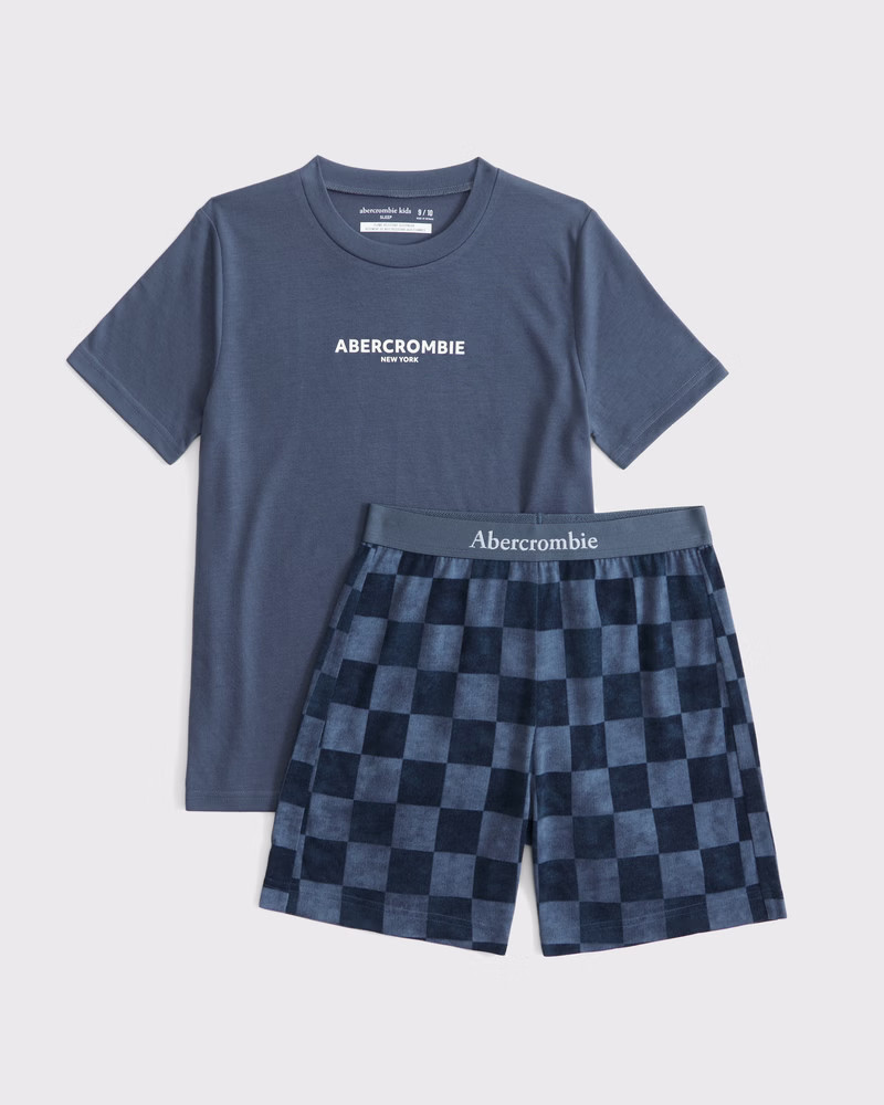 boys shorts pajama set | boys pajamas | Abercrombie.com | Abercrombie & Fitch (US)