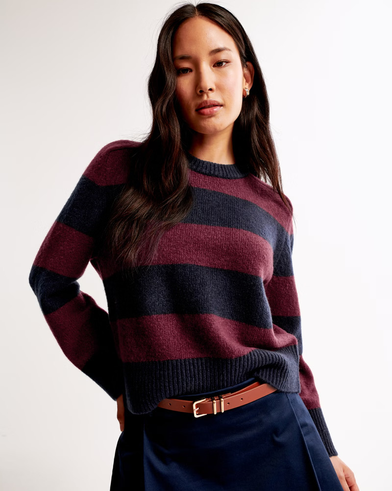 The A&F Madeline Crew Sweater | Abercrombie & Fitch (US)
