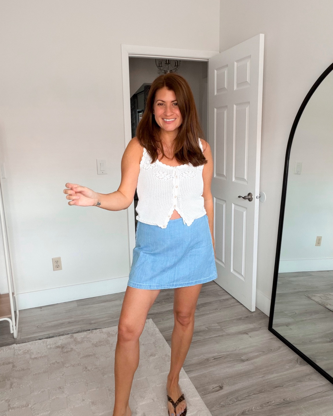 Obsessed with these denim skorts from Old Navy! Currently 50% off making them under $20! Wearing a size small!

#LTKOver40 #LTKSeasonal #LTKSaleAlert