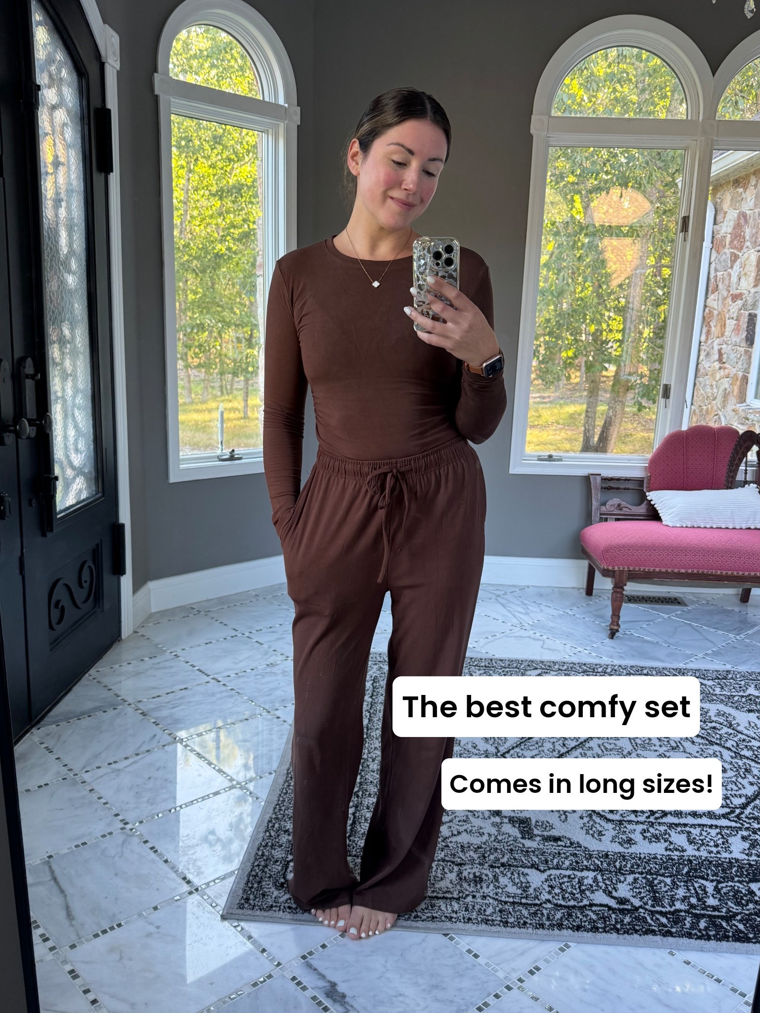 Size: S Color: coffee; long 

Love when loungewear comes in Long sizes! I have long legs so regular pants are usually just a little short on me. If long is an option, I’m buying! 

Lounge set, tall girls, LTK tall, long legs, loungewear, matching set, Amazon loungewear, Amazon matching set, athleisure, comfy pants, Amazon comfy set, neutral set, travel outfit, Black Friday sale, Black Friday deal, Black Friday 

#ltkfindsunder50 #ltktall

#LTKCyberWeek #LTKGiftGuide #LTKHoliday