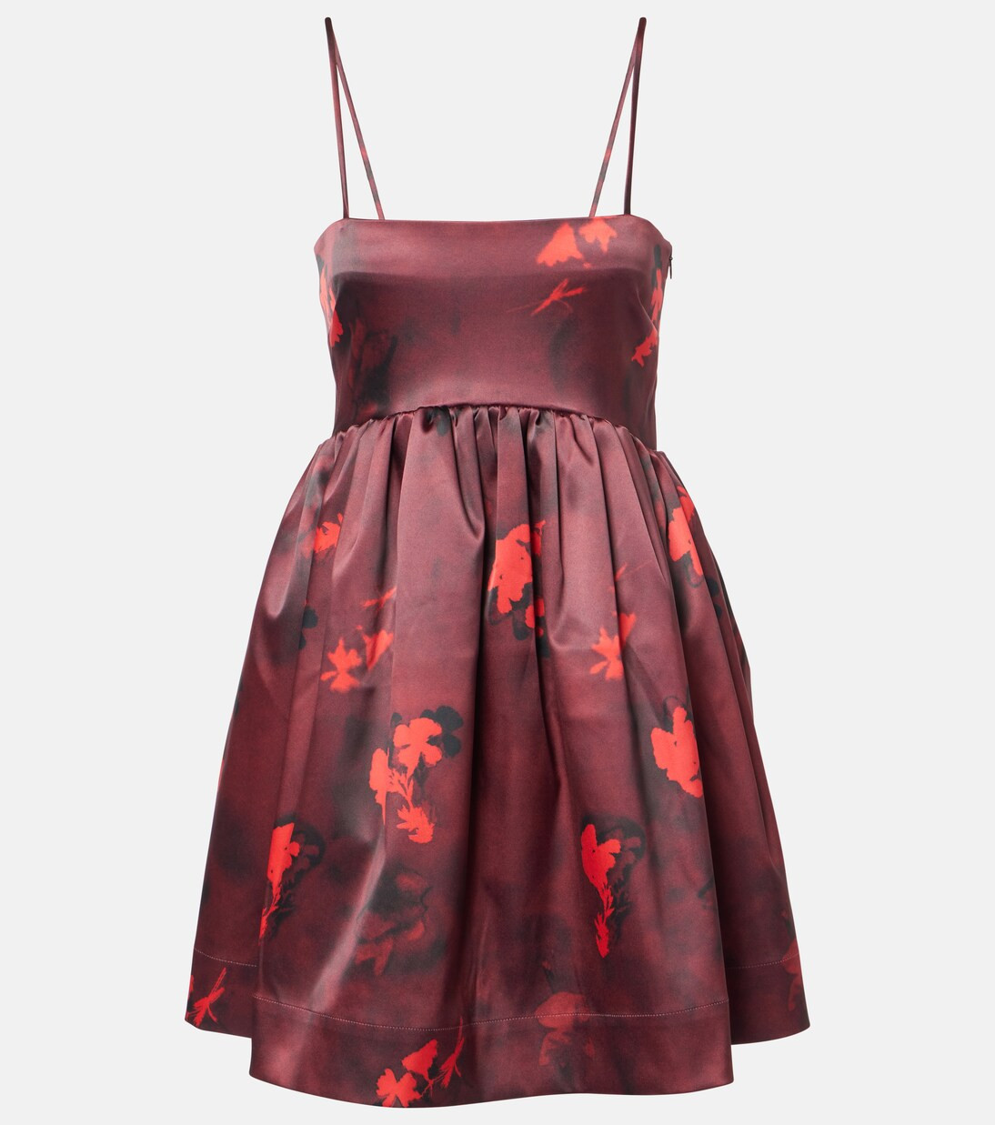 Floral satin minidress | Mytheresa (UK)