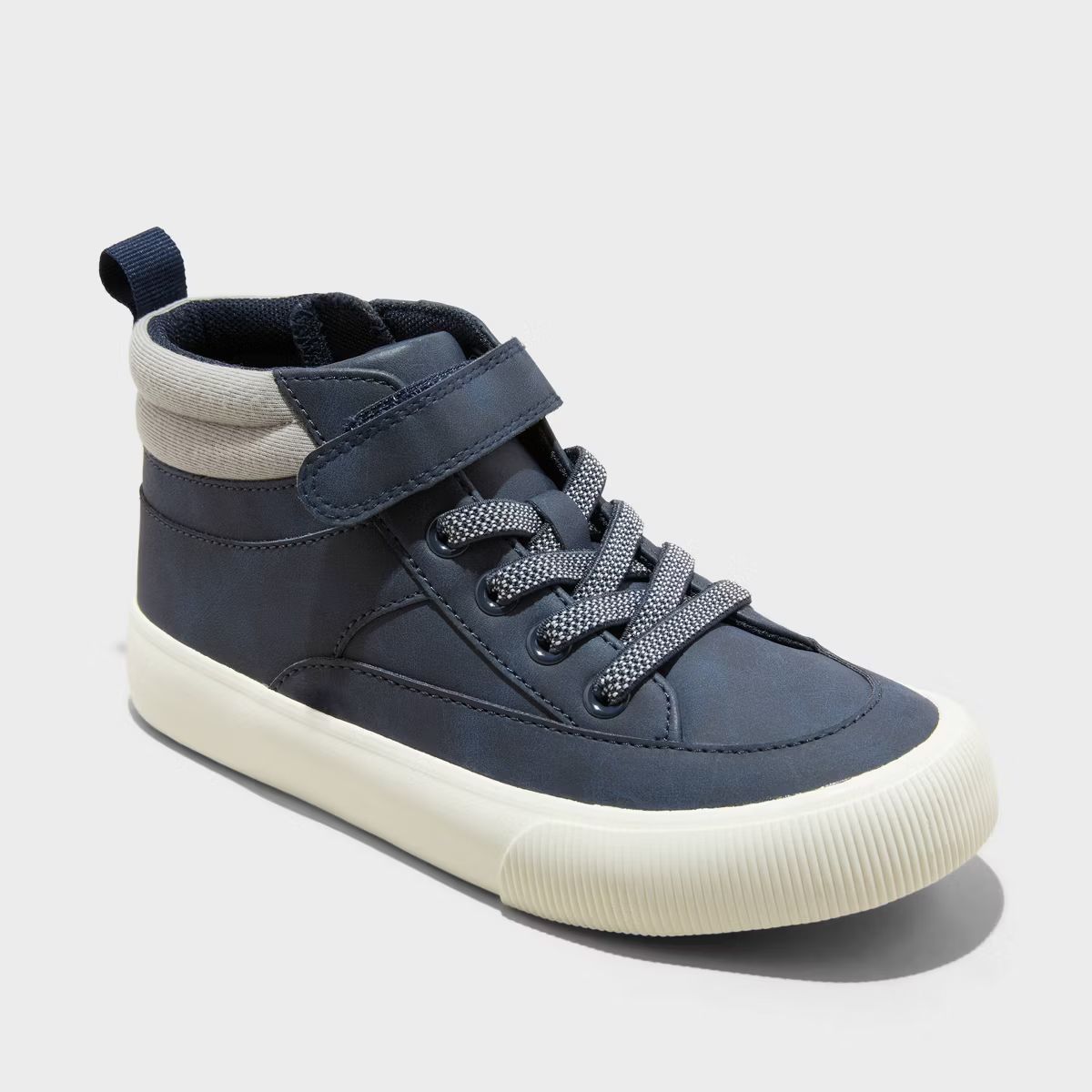 Kids' Harlen Mid Top Sneakers - Cat & Jack™ Navy Blue | Target